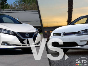 Comparaison : Nissan LEAF 2019 vs Volkswagen e-Golf 2019